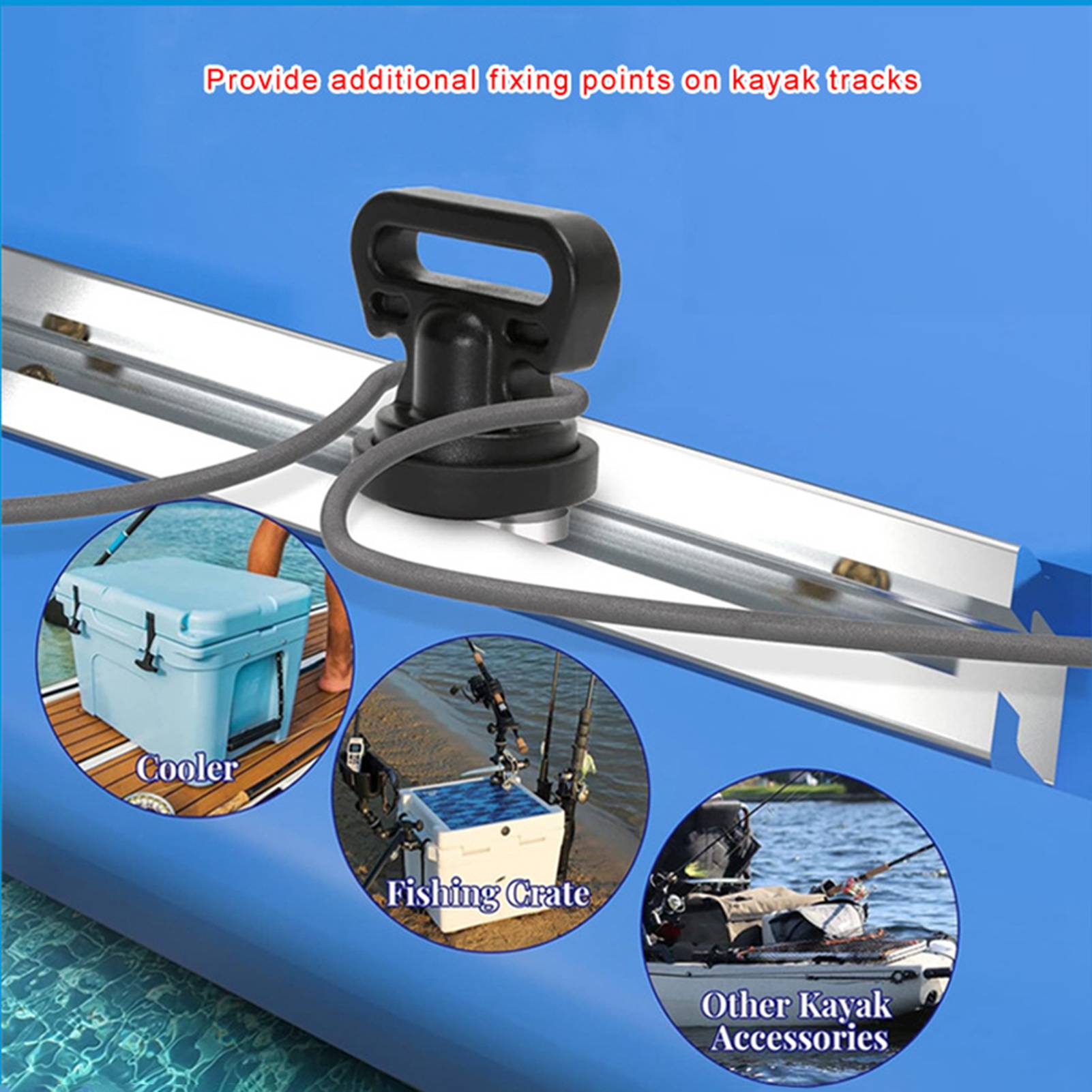4pcs Kayak Track Mount Vertica - đánh giá và giá Fishing Kayak Crate
