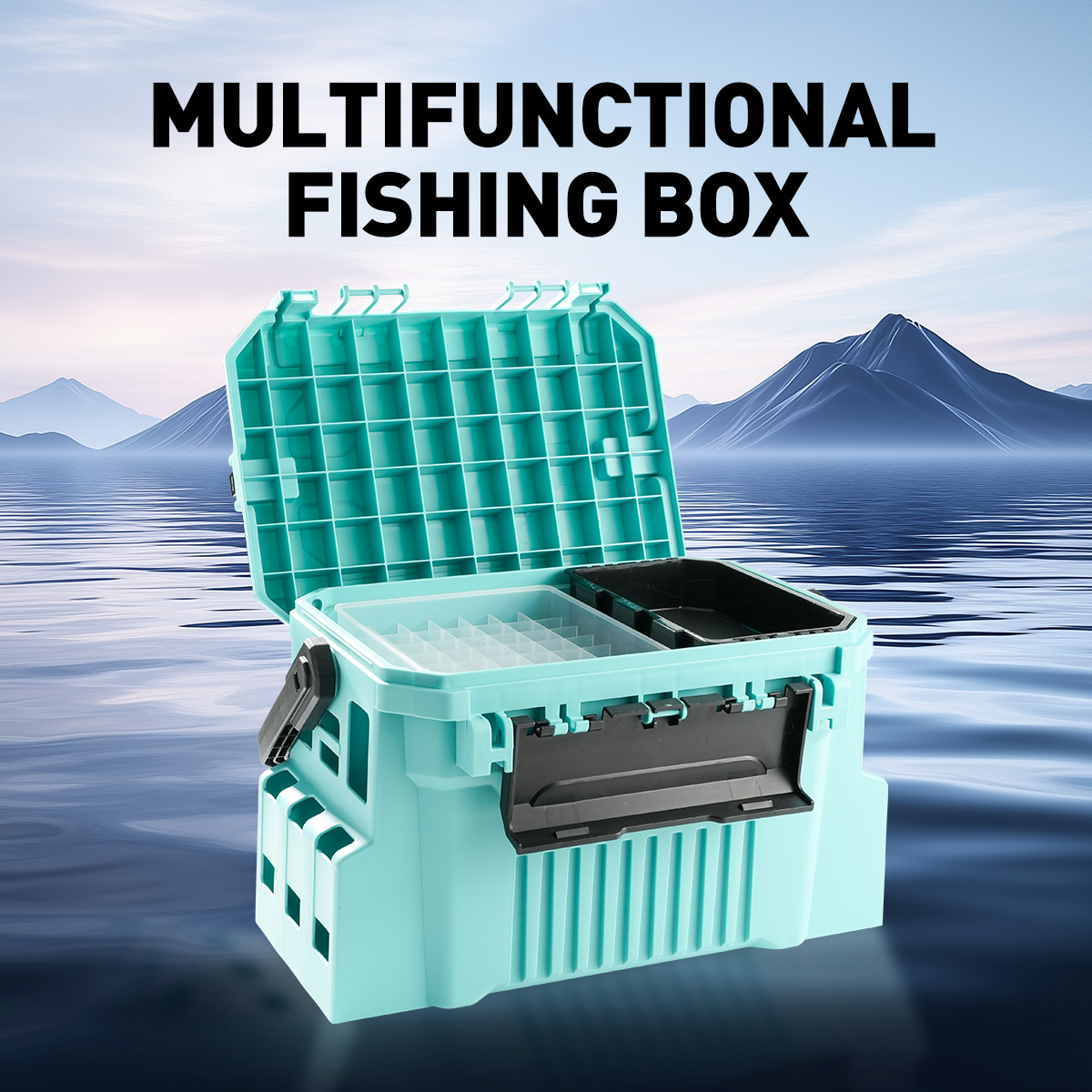 20L FIshing tackle box with eg - đánh giá và giá Fishing Kayak Crate