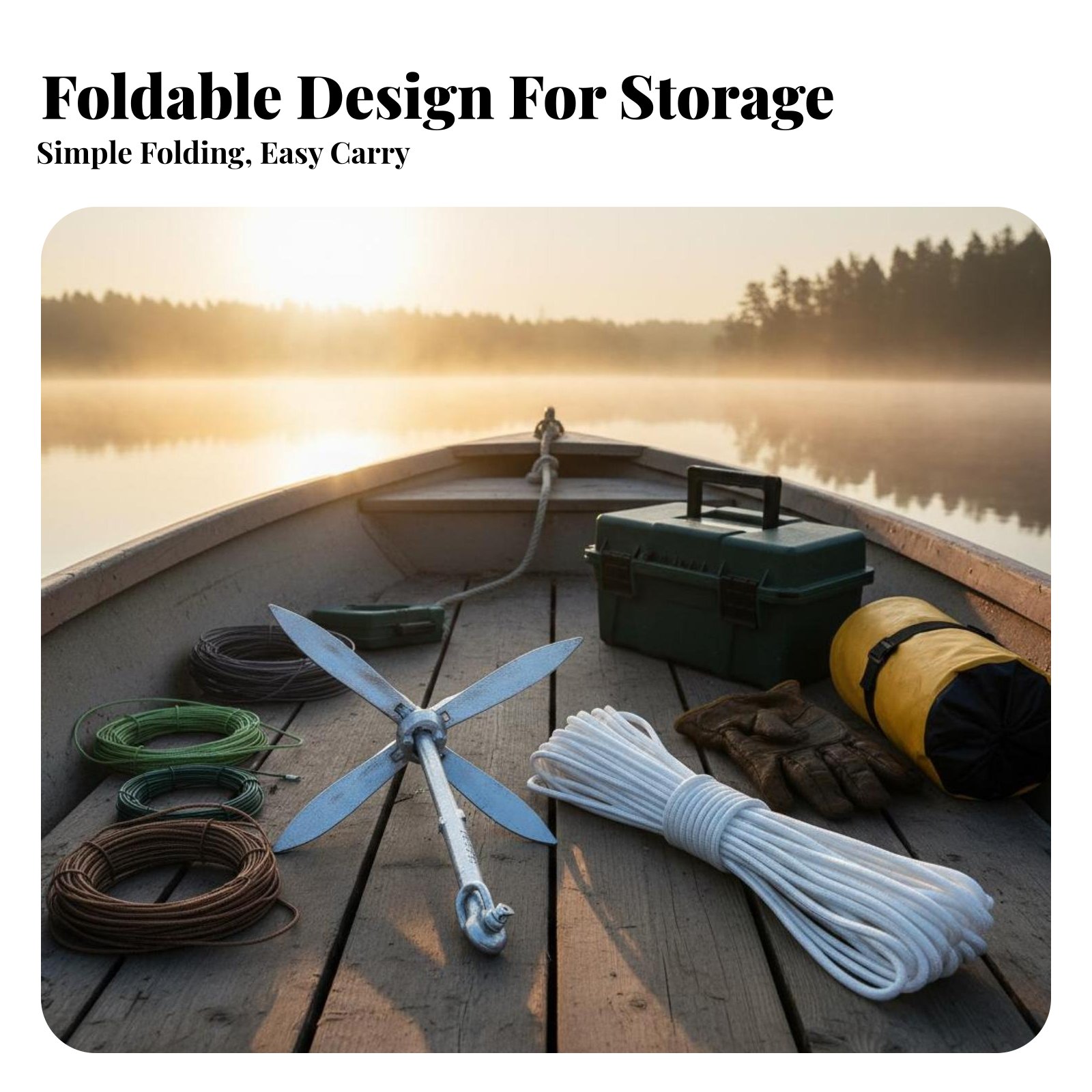 Lotus Anchor Foldable Carbon S - đánh giá và giá Fishing Kayak Anchor