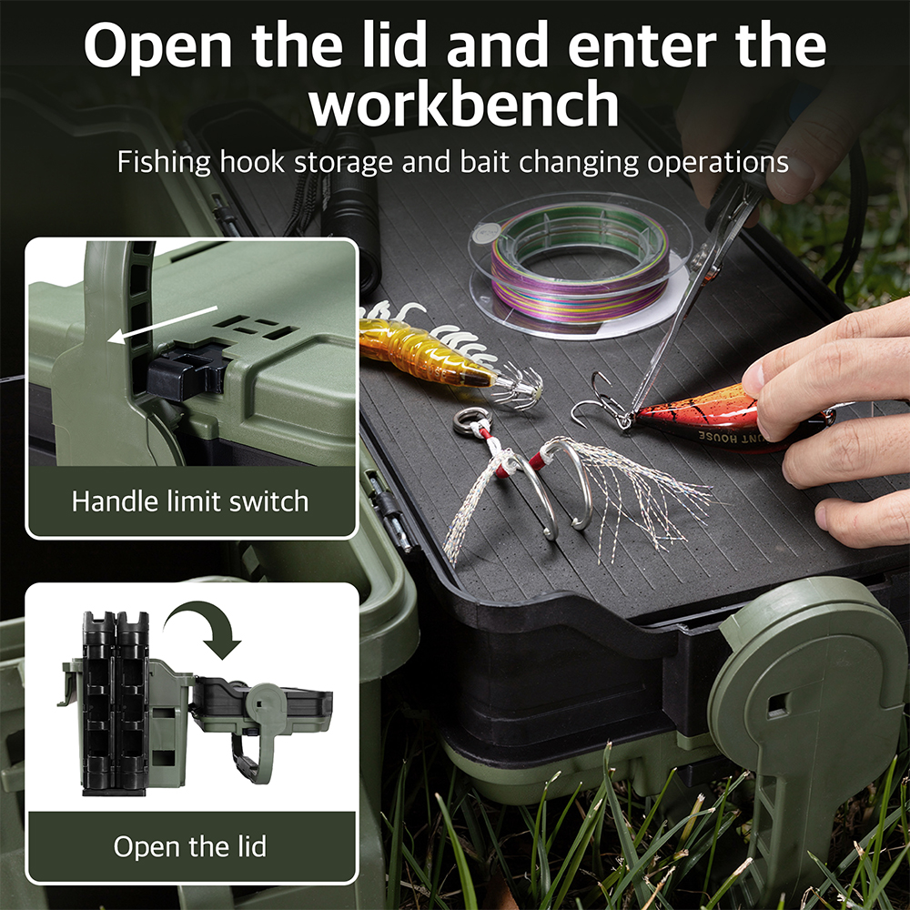 Hunthouse 12L Large Fishing Ta - đánh giá và giá Fishing Kayak Crate