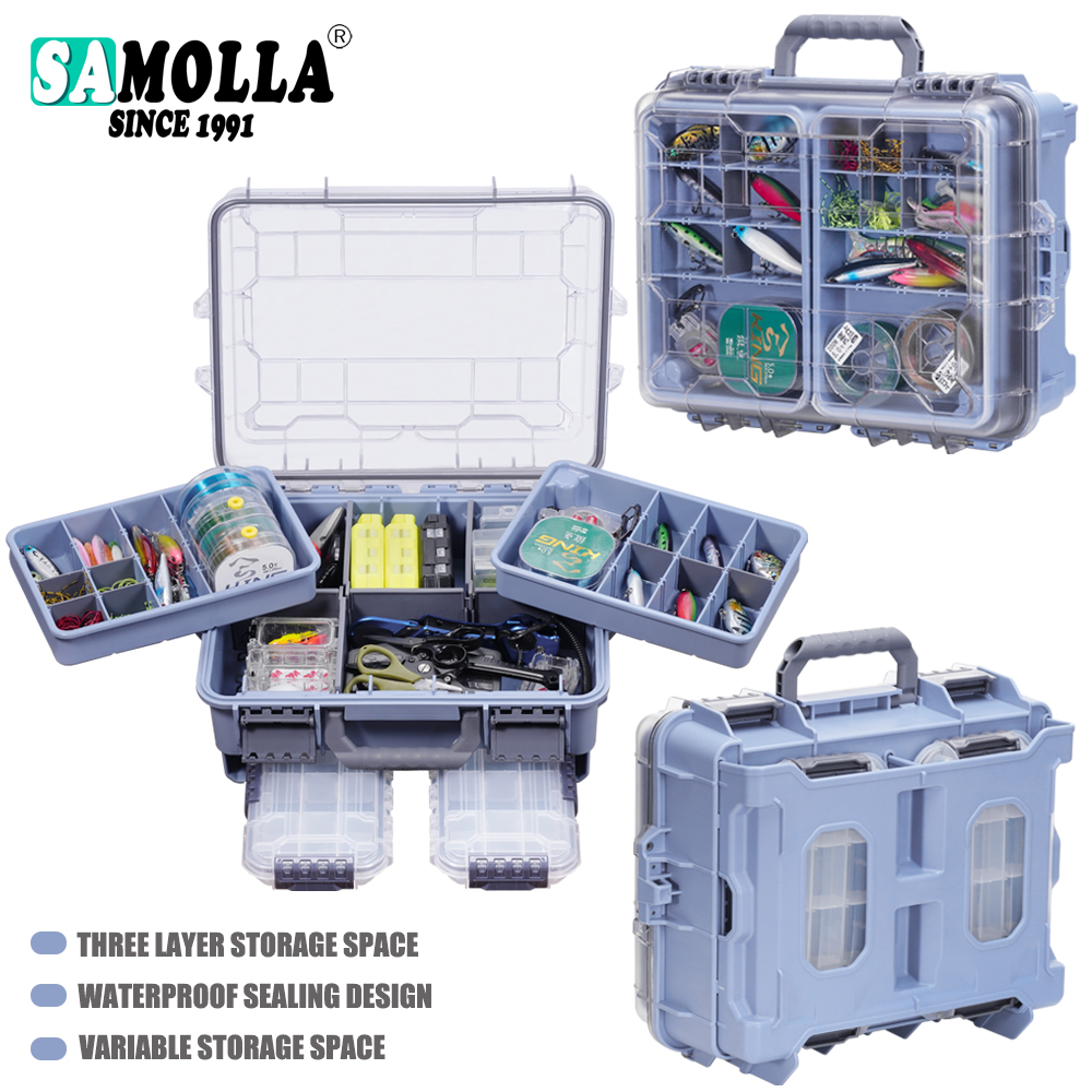 SAMOLLA Fishing Tackle Box Lar - đánh giá và giá Fishing Kayak Crate